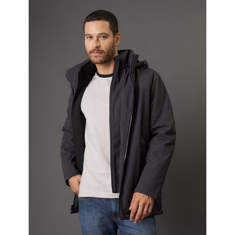 Jaqueta Masculina Clássica Com Capuz Calvin Klein Jeans - Chumbo - 5