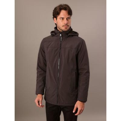 Jaqueta Masculina Com Capuz Calvin Klein Jeans - Chumbo