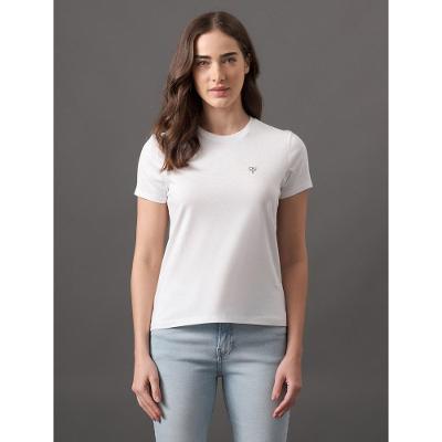 Camiseta Manga Curta Logo Ômega Calvin Klein Jeans - Branco