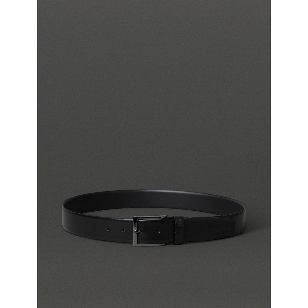 Cinto Masculino Básico de Couro Calvin Klein - Preto - 3