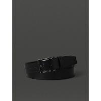 Cinto Masculino Básico de Couro Calvin Klein - Preto - 1