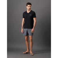 Camiseta Manga Curta Decote v Logo No Peito Calvin Klein Swimwear - Preto - 3