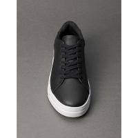 Tênis Masculino de Couro Cano Baixo Calvin Klein - Preto - 4