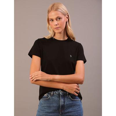 Camiseta Manga Curta Logo Ômega Calvin Klein Jeans - Preto