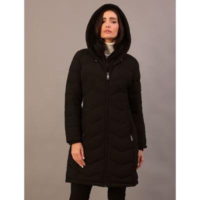 Jaqueta Feminina Alongada Matelassê Calvin Klein Jeans - Preto