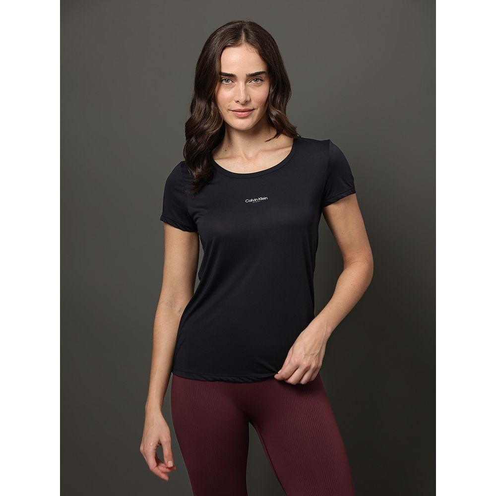 Camiseta Feminina Texturizada Calvin Klein Sport - Preto - 1