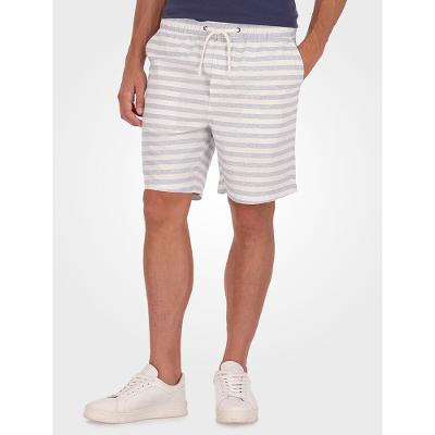 Bermuda Masculina Elástico Cotton Stripes Calvin Klein - Marinho