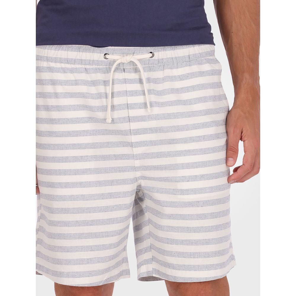 Bermuda Masculina Elástico Cotton Stripes Calvin Klein - Marinho - 2