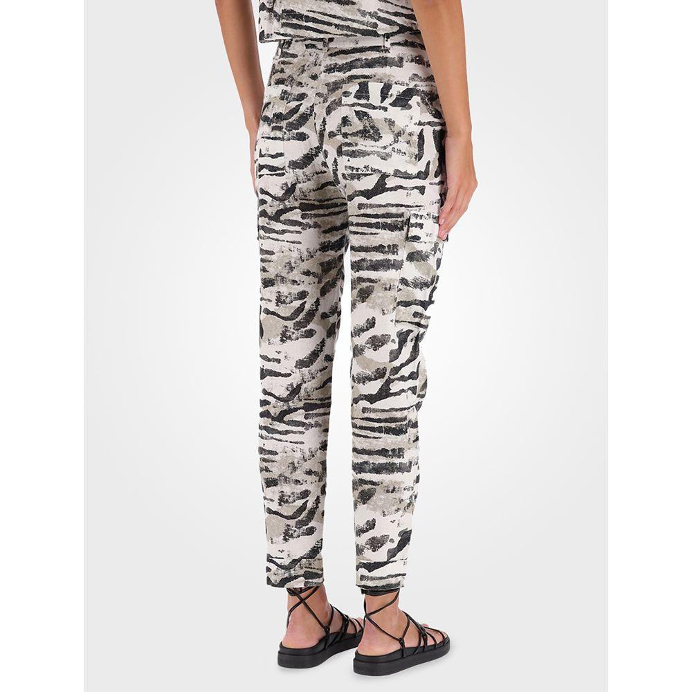 Calça Feminina Cenoura Animal Print Calvin Klein - Off White - 5