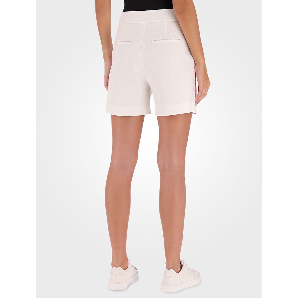 Bermuda Feminina Linho Coenizado Calvin Klein - Branco 2 - 3