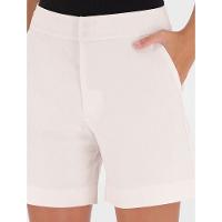 Bermuda Feminina Linho Coenizado Calvin Klein - Branco 2 - 2