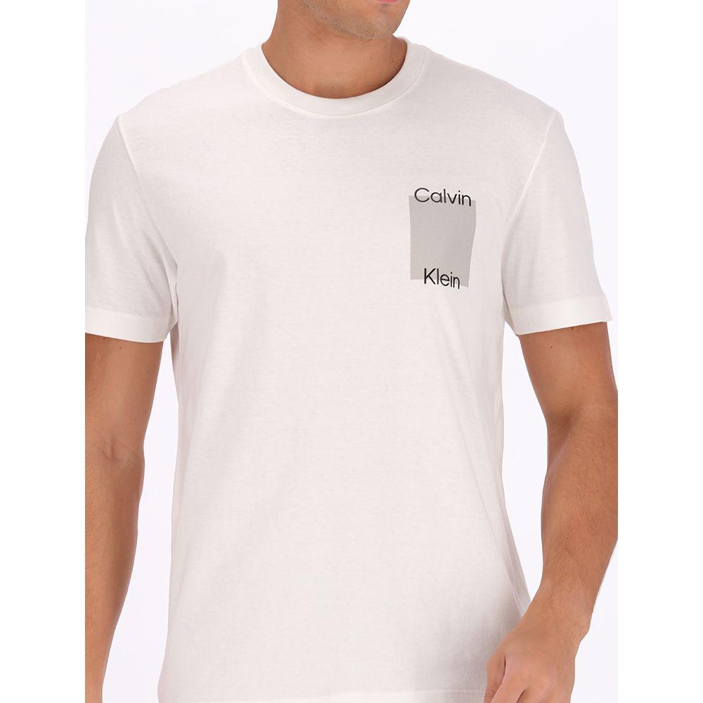Camiseta Masculina Logo Relevo - Off White - 2