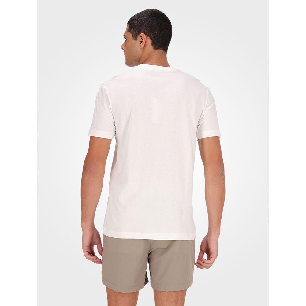Camiseta Masculina Logo Relevo - Off White - 3