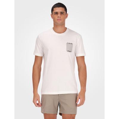 Camiseta Masculina Logo Relevo - Off White