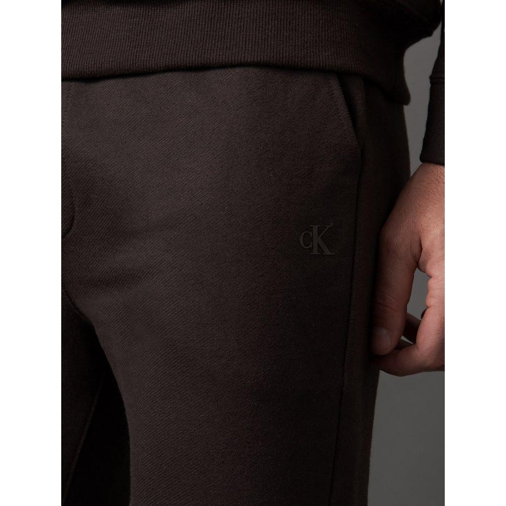 Calça Masculina Jogger Moletom Calvin Klein Underwear - Marrom - 4