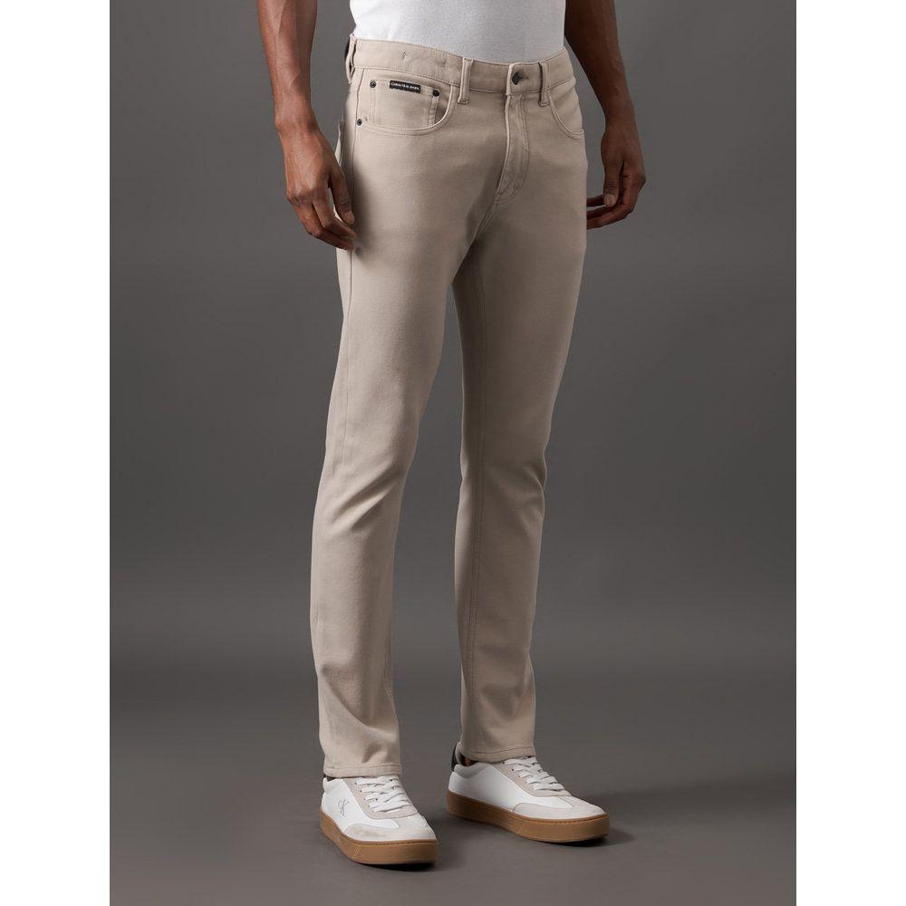 Calça Masculina Slim 5 Pockets Calvin Klein Jeans - Areia - 1