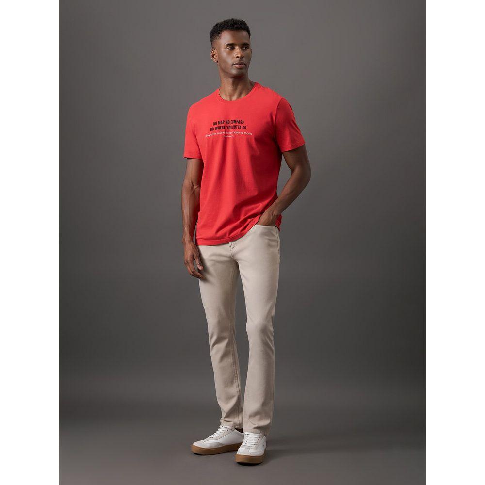 Calça Masculina Slim 5 Pockets Calvin Klein Jeans - Areia - 3