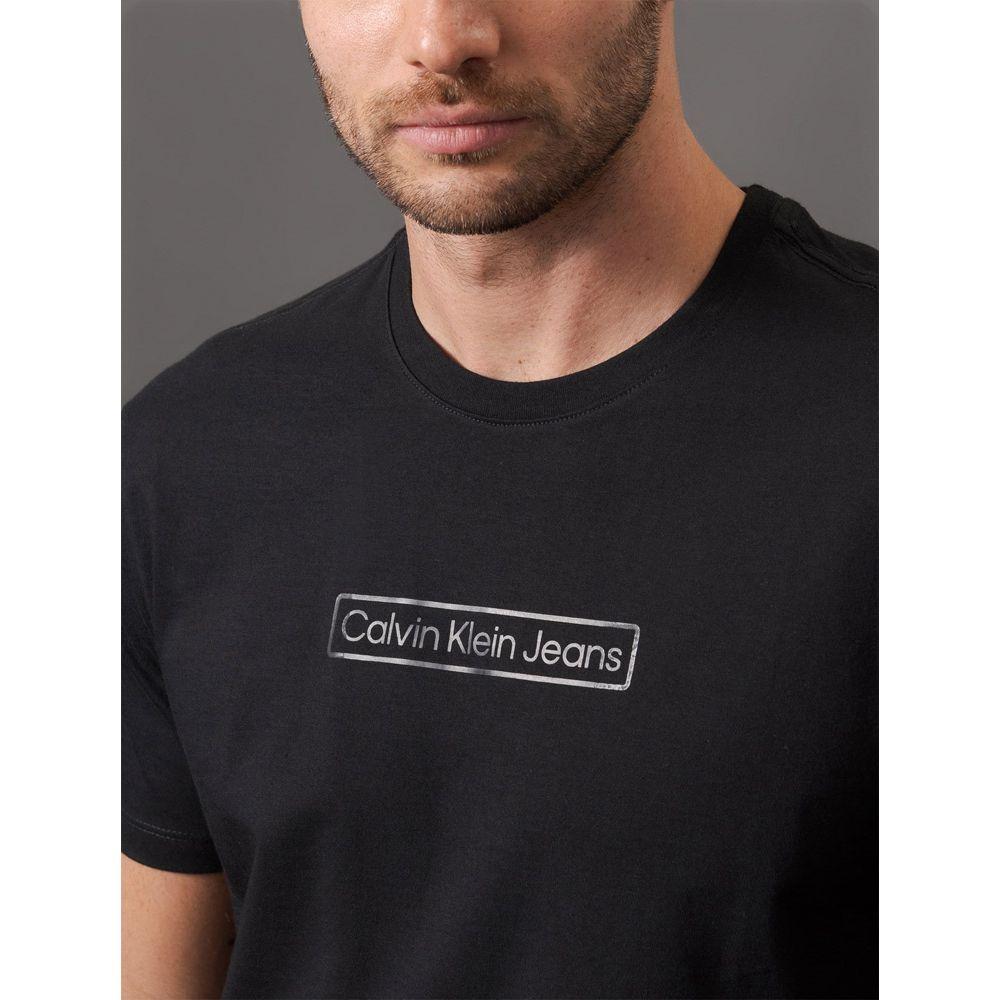 Camiseta Masculina Logo Box Calvin Klein Jeans - Preto - 4
