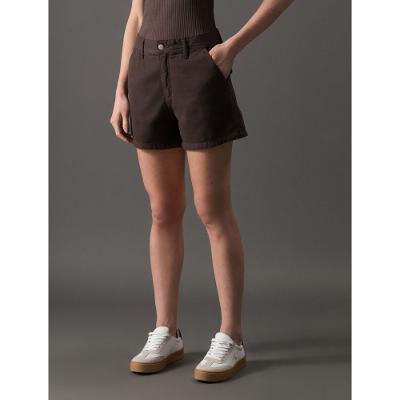 Short Feminino Color Bolso Faca Calvin Klein Jeans - Cafe