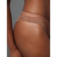 Calcinha Tanga Soft Lace Calvin Klein Underwear - Capuccino - 5