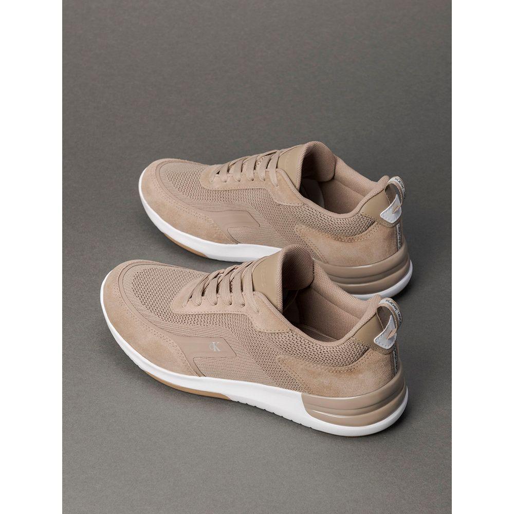 Tênis Masculino Air Knitt Layers Calvin Klein Jeans - Caqui Claro - 3