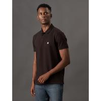 Polo Masculina Manga Curta Premium Calvin Klein Jeans - Cafe - 1