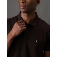 Polo Masculina Manga Curta Premium Calvin Klein Jeans - Cafe
