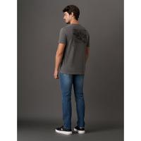 Camiseta Masculina Ski Back Frame Calvin Klein Jeans - Chumbo - 2