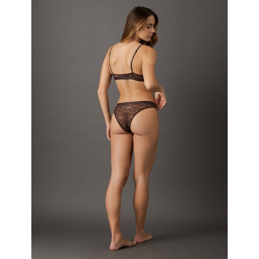 Calcinha Tanga Soft Lace Calvin Klein Underwear - Havana - 2