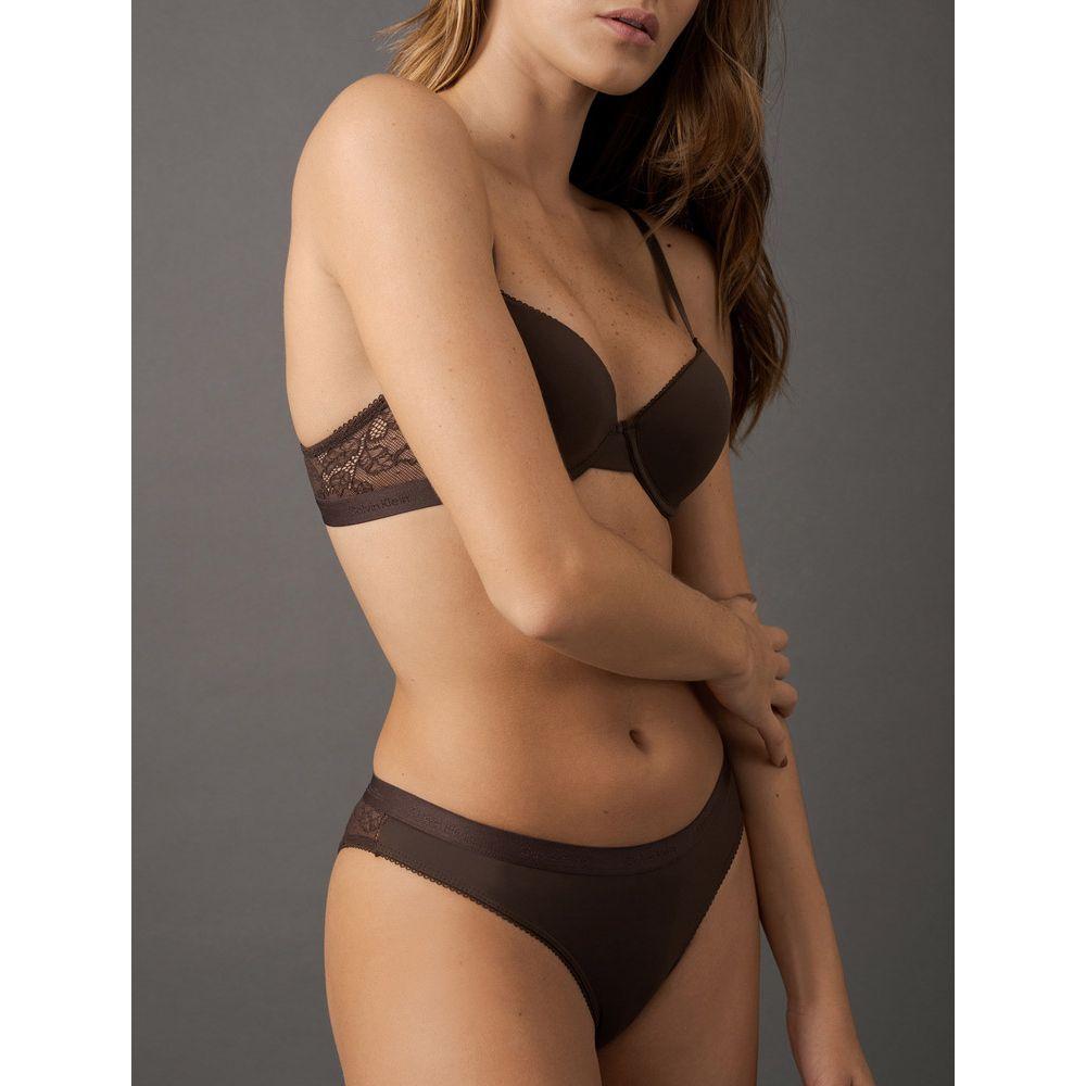 Calcinha Tanga Soft Lace Calvin Klein Underwear - Havana - 4