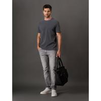 Camiseta Masculina Quadrilé Calvin Klein Jeans - Chumbo - 5