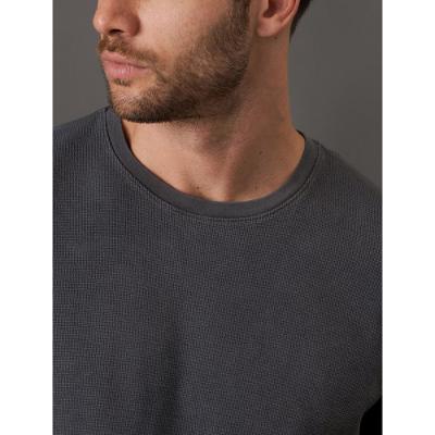 Camiseta Masculina Quadrilé Calvin Klein Jeans - Chumbo