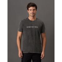 Camiseta Masculina Fading Over The Edge Calvin Klein Jeans - Chumbo - 1
