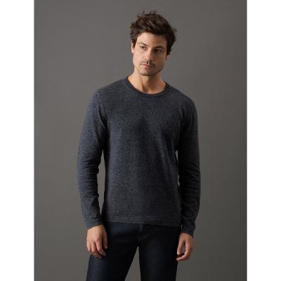 Tricot Masculino Gola Careca Calvin Klein Jeans - Preto