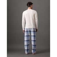 Pijama Masculino Manga Longa e Calça Flanela Calvin Klein Underwear - Off White - 2