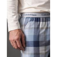 Pijama Masculino Manga Longa e Calça Flanela Calvin Klein Underwear - Off White