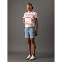 Camiseta Feminina Listras Calvin Klein Jeans - Vermelho - 3