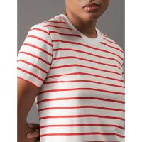 Camiseta Feminina Listras Calvin Klein Jeans - Vermelho
