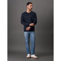 Casaco Masculino Moletom Bordado Calvin Klein Jeans - Marinho - 2