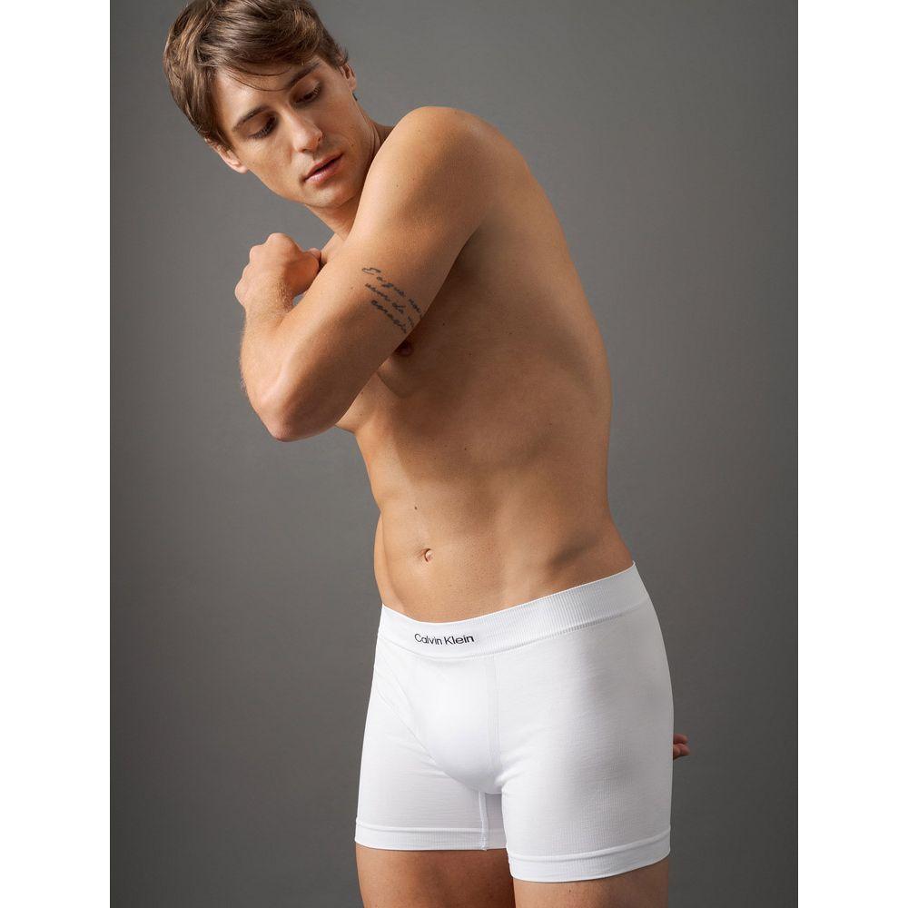 Cueca Trunk Modern Logo Seamless Calvin Klein Underwear - Branco - 4