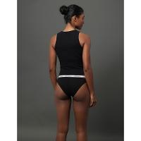 Kit 3 Calcinhas Tangas Mini Modern Cotton Calvin Klein Underwear - Preto