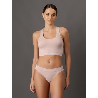 Calcinha Tanga Modern Cotton Seamless Calvin Klein Underwear - Rosa Claro