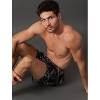 Short D'Água Masculino Folhas Calvin Klein Swimwear - Chumbo - 5