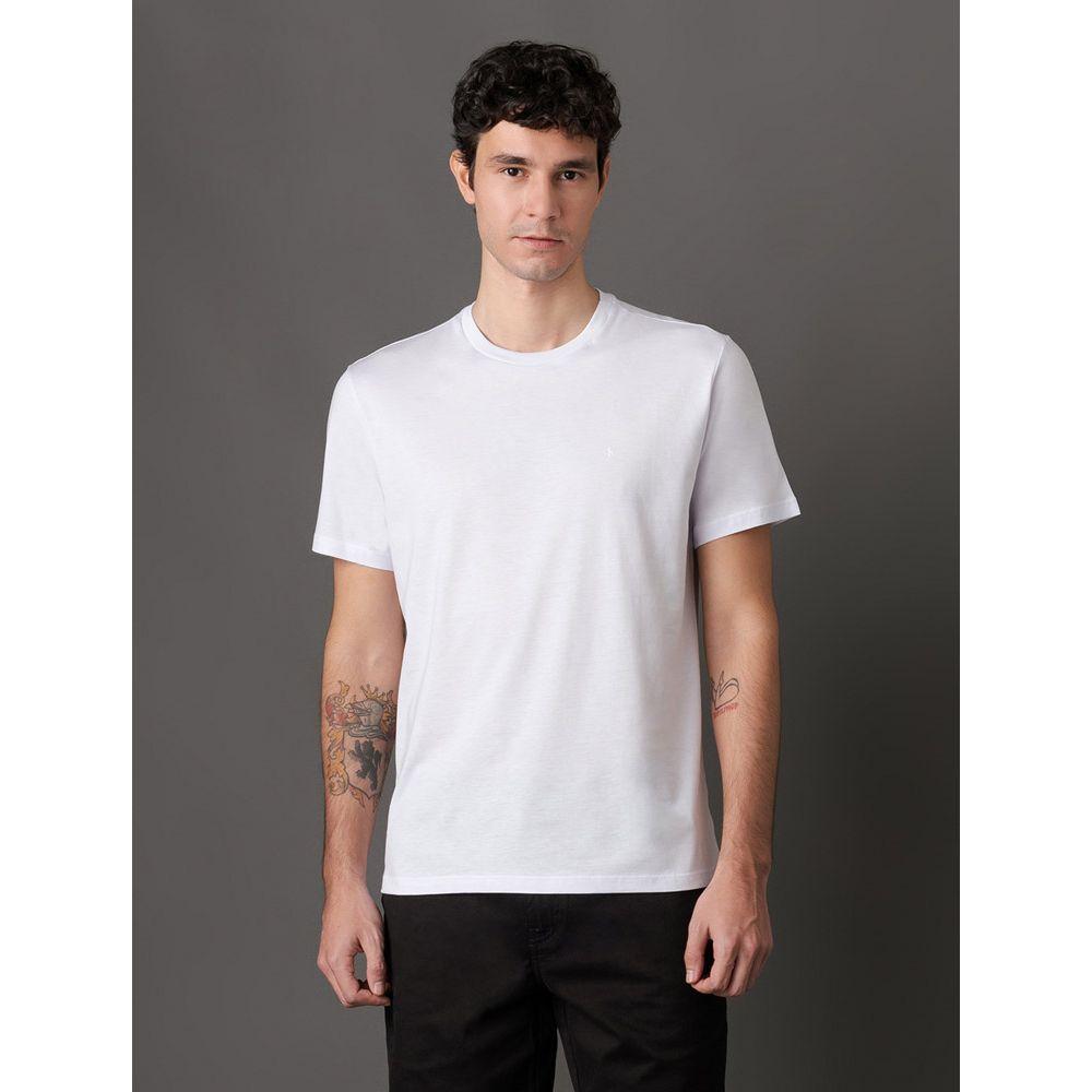Camiseta Masculina Pima Calvin Klein Jeans - Branco - 1