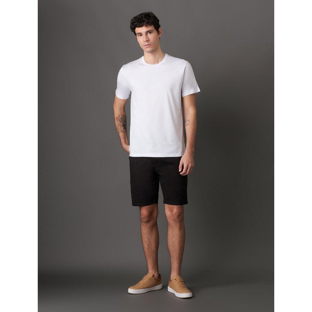 Camiseta Masculina Pima Calvin Klein Jeans - Branco - 3