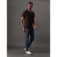 Polo Masculina Slim Friso Bordado Calvin Klein Jeans - Cafe - 3
