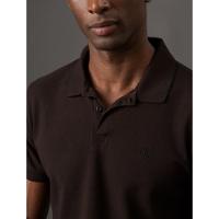 Polo Masculina Slim Friso Bordado Calvin Klein Jeans - Cafe