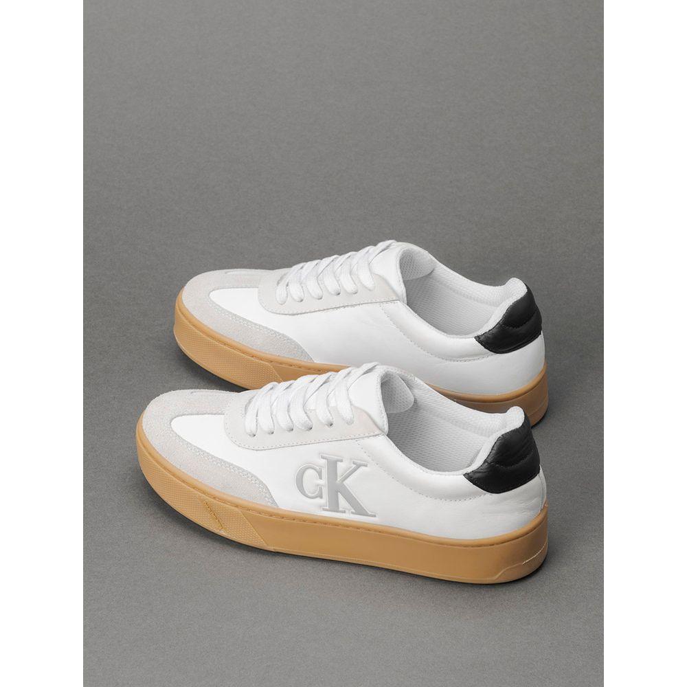 Tênis Feminino Palito Embossed Calvin Klein Jeans - Branco - 3
