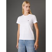 Camiseta Feminina Logo Bordado Calvin Klein Jeans - Branco 2 - 1