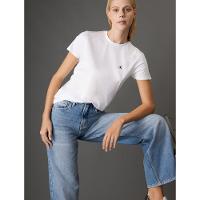 Camiseta Feminina Logo Bordado Calvin Klein Jeans - Branco 2 - 5